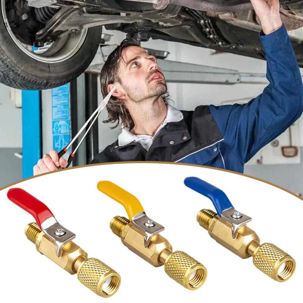 Car Refrigeration 1/4Inch Auto For A/C Charging Hoses HVAC 1/4" AC Refrigerant R410a Freon Car Repair Tools
