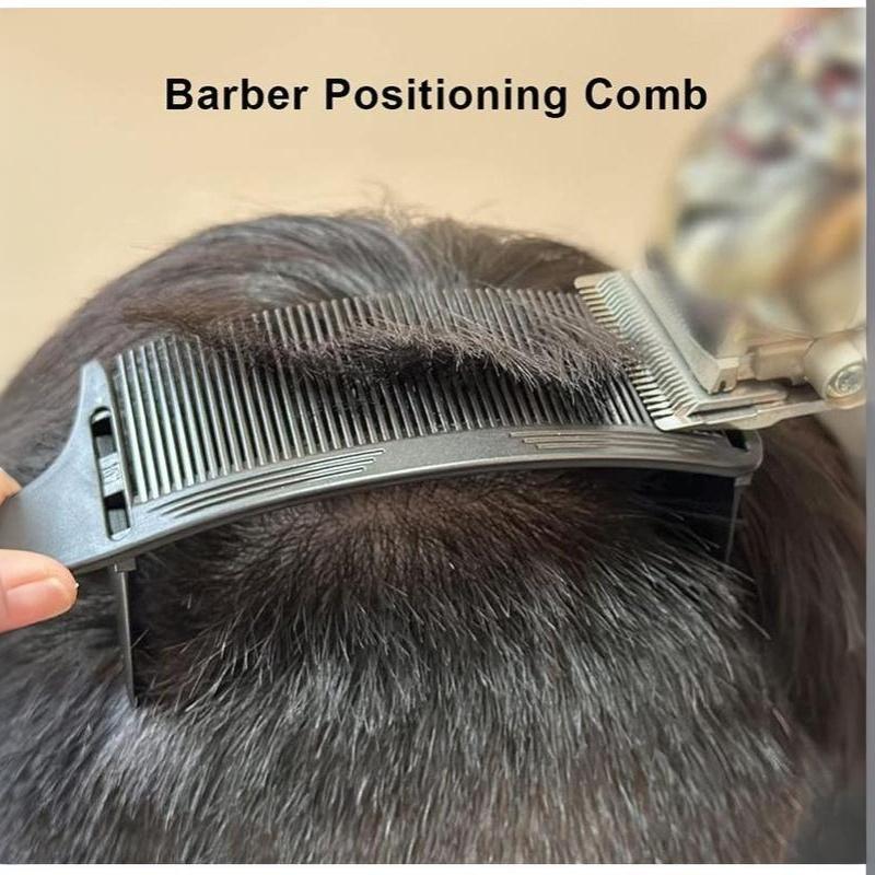 Barber Flat Top Haircut Comb Curved Hair Clipping Cutting Arced Comb Professional Hair Cutting Curved Positioning Comb
