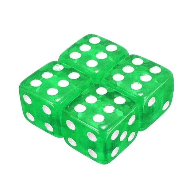 4Pcs/Set Aluminum Car Truck Motocycle Bike Dice Wheel Stem Tyre Tire Wheel Stem Air Valve Dust Cap Cover