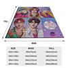 Warm Soft BlanketsGirls Boys Airplane Travel Kpop Demon Hunters Saja Boys Throw Blanket  Flannel Bedspread Funny Sofa Bed Cover