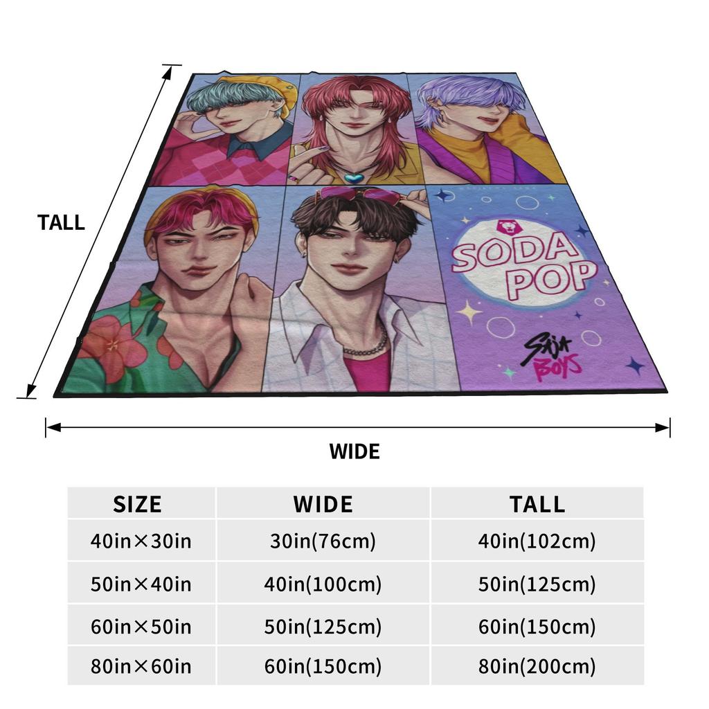 Warm Soft BlanketsGirls Boys Airplane Travel Kpop Demon Hunters Saja Boys Throw Blanket  Flannel Bedspread Funny Sofa Bed Cover