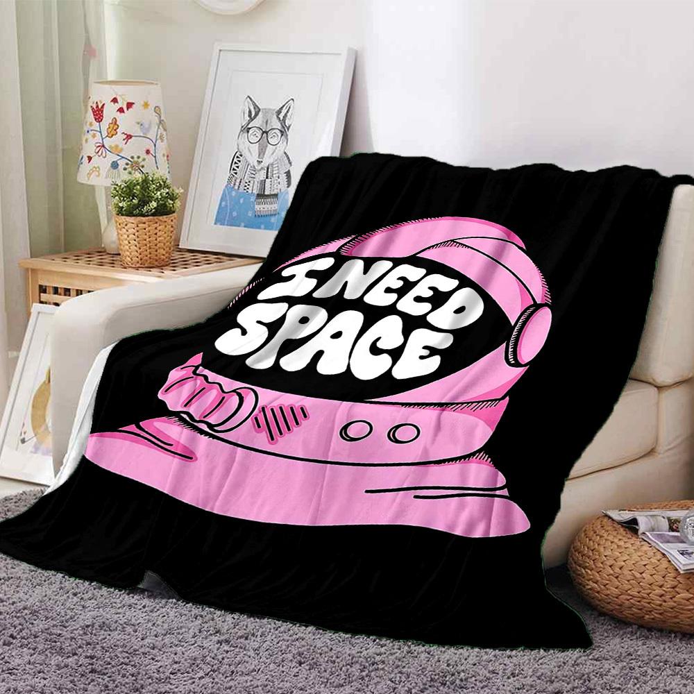 

1pc space need Soft Flannel All-Season Throw for Home, Office, Outdoor UseDurable Comfort 100581 80cmx120cm(31inx47in)