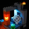 Kyglaring LED apšvietimo rinkinys Lego Minecraft Apleista kasykla 21166 konstravimo rinkiniui (Nėra modelio) - Šviesų rinkinys, suderinamas su 21166 Zombie Cave -