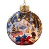 Christmas Acrylic Transparent Crystal Ball Decor With Glowing 3d Effect For Home Decorations