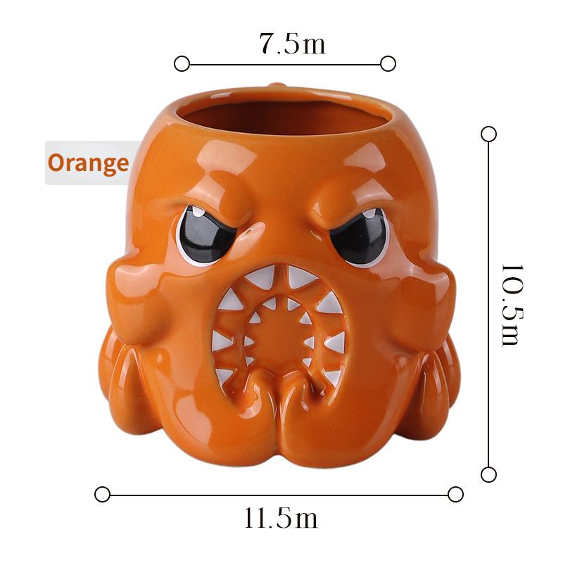 Cute Octopus Coffee Ceramic Mug Ocean Theme Creative Coffee Milk Tea Water Cup Office Home Water Cup Children Women Gift