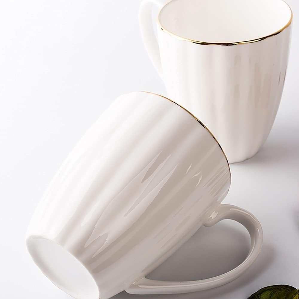 Ceramic Cup, Latte Espresso Cups with Insulated Handle Cappuccino Water Juice Smoothie Cups Cup Drinking Glasses Breakfast Cup Straight Porcelain