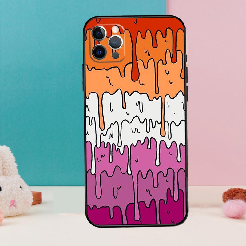 Pastell Kawaii Schmelzendes LGBTQ Design Handyhülle Für iPhone 17 Air 16 15 14 12 11 13 Pro Max 12 13 mini 15 16 Plus 16e Hülle Coque