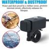 Adattatore per caricabatterie per telefono doppio USB per moto 5V 2.1A con interruttore ON/OFF Porte impermeabili Presa intelligente integrata Funziona con tosaerba ATV UTV 12V/24V ecc.