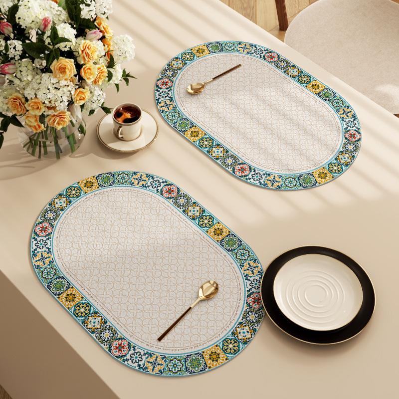 Neues modernes einfaches Tischset Hotel Restaurant Zuhause Westliches Tischset zum Essen, Professionelles Isolier-Tischset, Hochwertiges Tischset