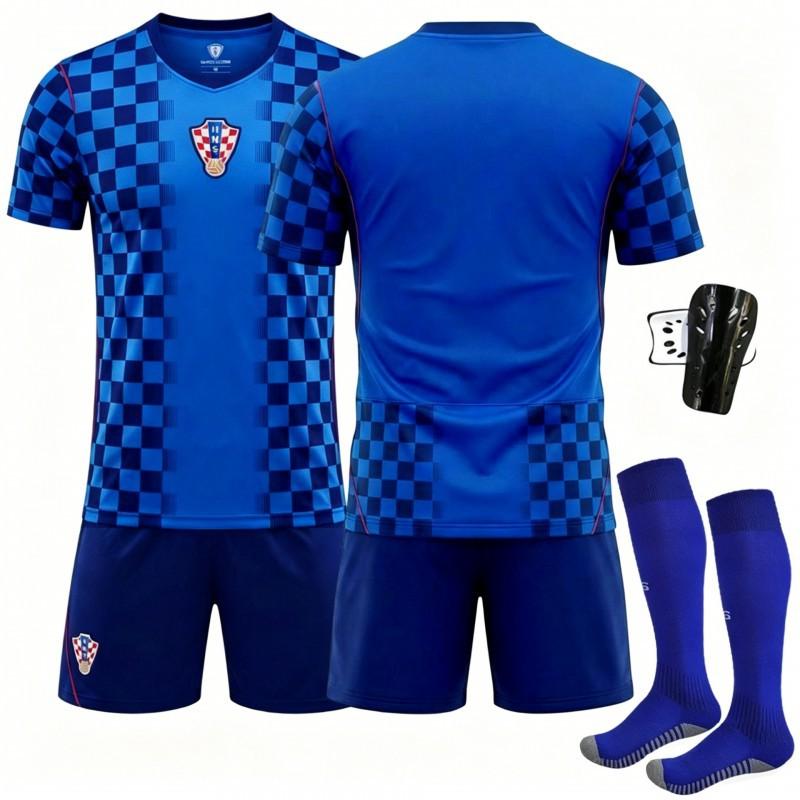 2627 World Cup National Team Croatia Away No. 10 Modric Jersey Children's Football Uniform Suit Men