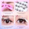Self-Adhesive Natural Fishtail False Eyelashes - Beginner-Friendly, No Glue Needed, Wide Band