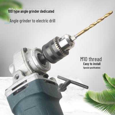 Multi-Function Angle Grinder To Drill Conversion Chuck Accessory