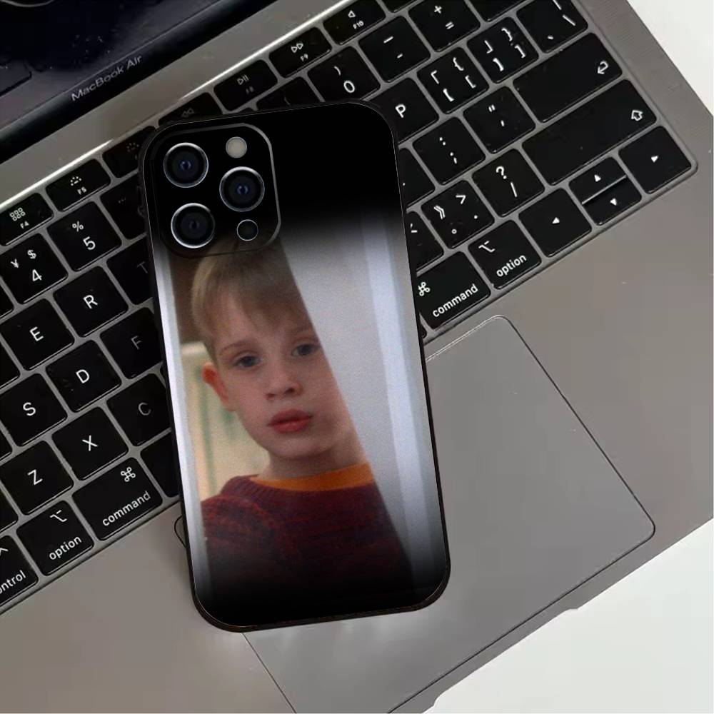 

Funny TV Home Alone Phone Case For iPhone 17,16,15,14,13,12,11 Plus,Pro Max,XS,Soft Silicone Black Cover iPhone13