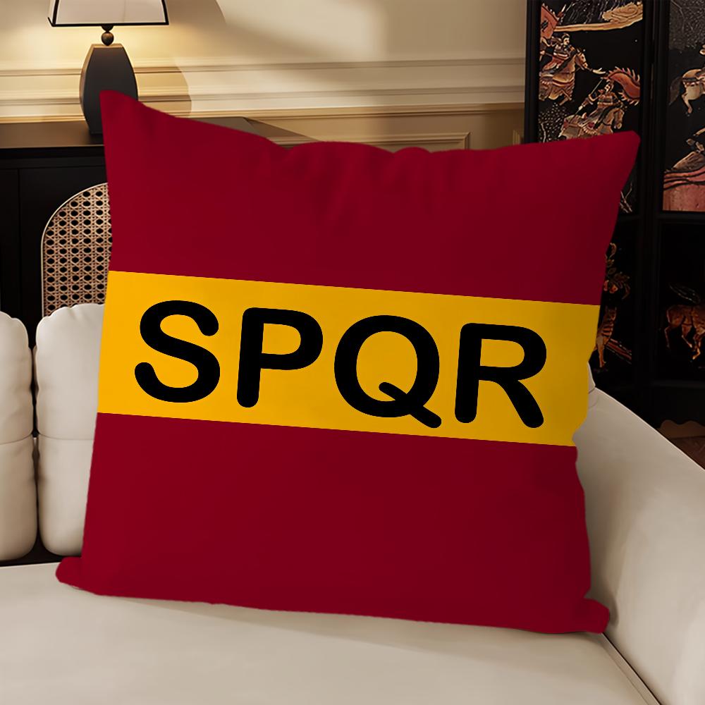 Goldener Kaiseradler Rom SPQR Sofa Wohnzimmer Schlafzimmer Kopfteil Rückenlehne Kissen Quadratisches Kissen Nickerchen Kissenbezug