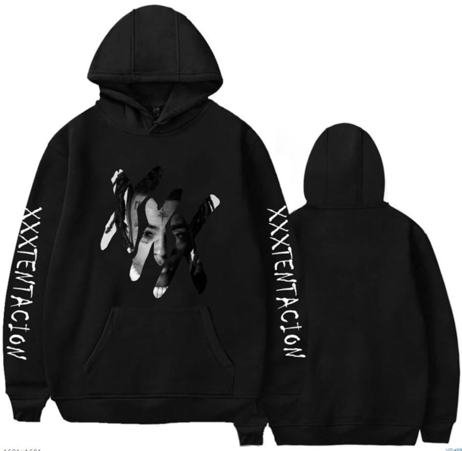 Trendy Rapper Fashion Fleece Hooded Long Sleeve Sweater Warm Jacket