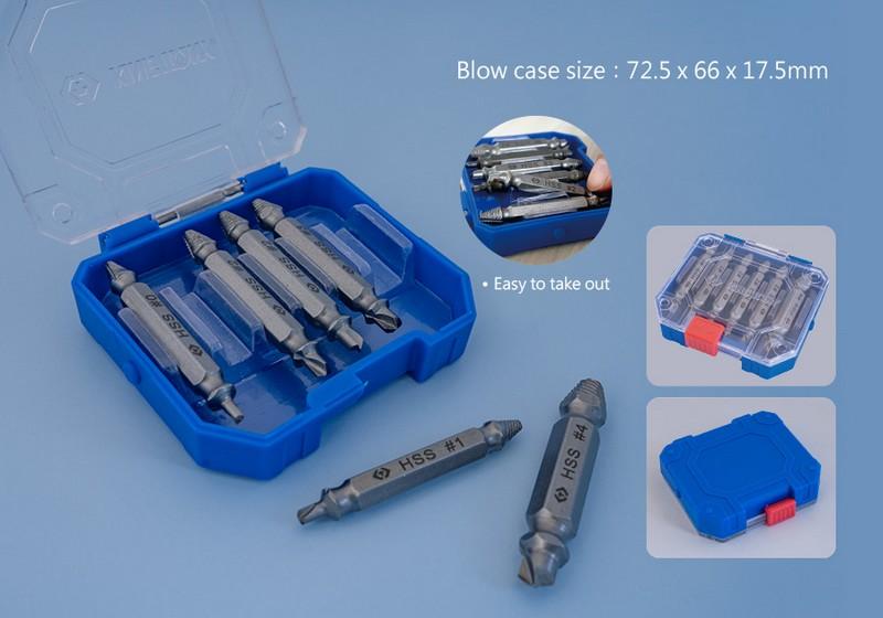 Set Of Extractors For Damaged Screw 2-12Mm, 6 Pcs - Ky11406Sq