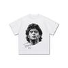 Maradona Star Printed Short-sleeved T-shirt Men's American Fashion Brand Loose Round Neck Pure Cotton Casual High-quality Tee