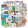 100 School Supplies for The Opening Season of School, Graffiti Stickers, DIY Decorative Backpack, Guitar Suitcase, Laptop Waterproof Stickers
