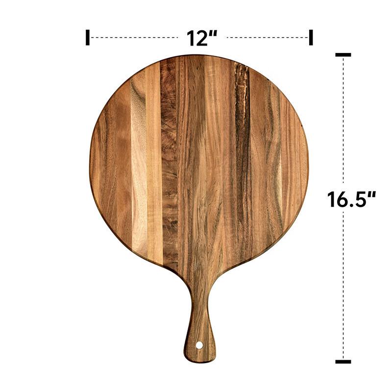 LISM Irregular Wood Cutting Board with Handle