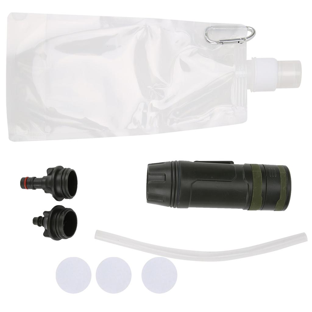 Outdoor Wasserfilter-Strohhalm mit Beutel-Kit Mini-Wasserreiniger für Notfall-Überlebensausrüstung