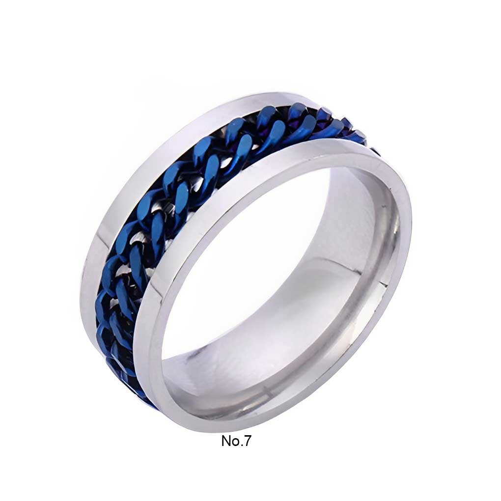 Women Men Ring Metal Simple Fashion Casual Party Hand Jewelry Clothing Craft Decoration Pendant Girlfriend Gift