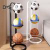 Basketbollsförvaringsställ Vertikalt bollställ Bollförvaringshållare Organizer Platssparande displayställ för volleyboll fotboll fotboll