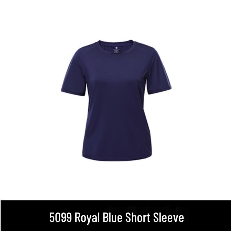 Women's Plus Size Quick-Dry Short Sleeve Yoga Top - Breathable, Casual, Slimming, for Summer Running & Sports