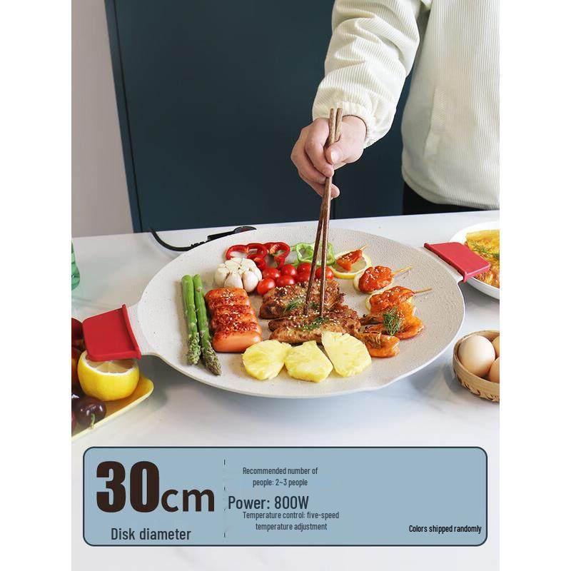 

Jun Ding Ying 30cm Maifan Stone Multi-functional Electric Grill Pan