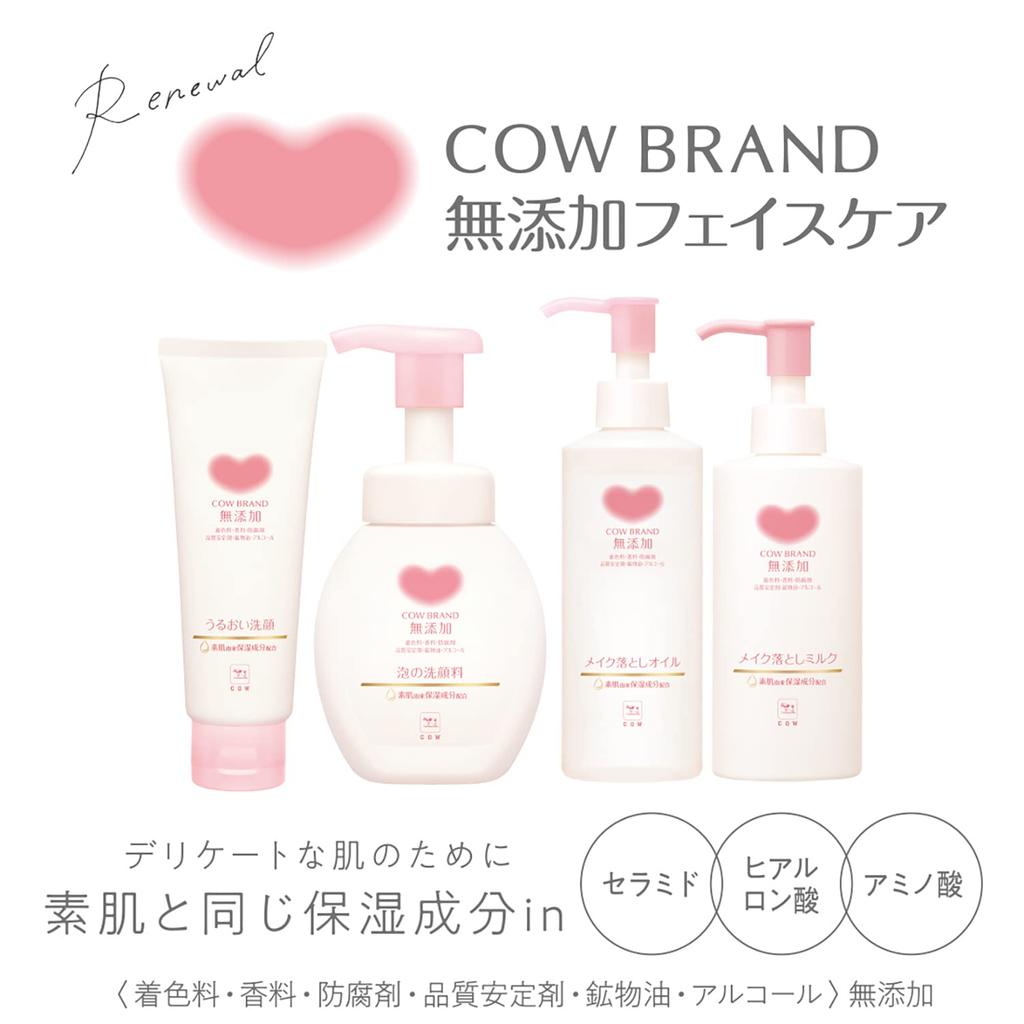 Cow Brand Foaming Facial Cleanser Refill 140mL Additive-Free