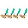4pcs 1 4in Female Thread Ball Valve Thicken Brass Drain Shut Off Switch Water Pipe Plumbing Systerm