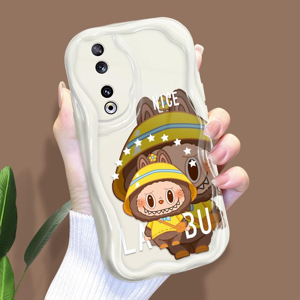 

Милый мультяшный узор, кремовая текстура, мягкий силиконовый чехол с волнистыми краями, чехол для телефона для Huawei Honor Infinix Tecno iPhone Huawei Mate 30 Pro белый