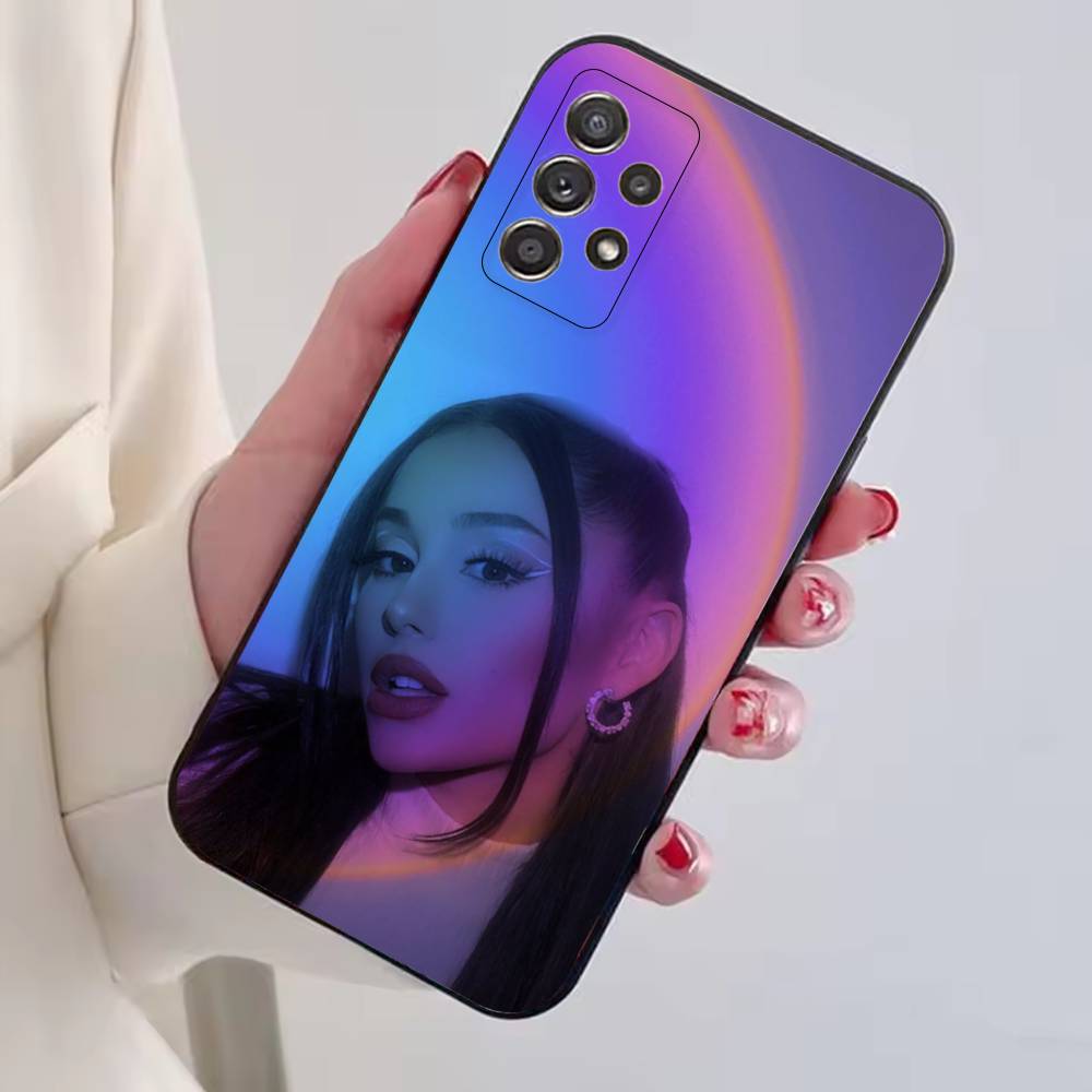 Singer A-Ariana Grande Phone Case For Samsung S25,S24,S21,S22,S23,S30,Ultra,S20,Plus,Fe,Soft Silicone Black Cover