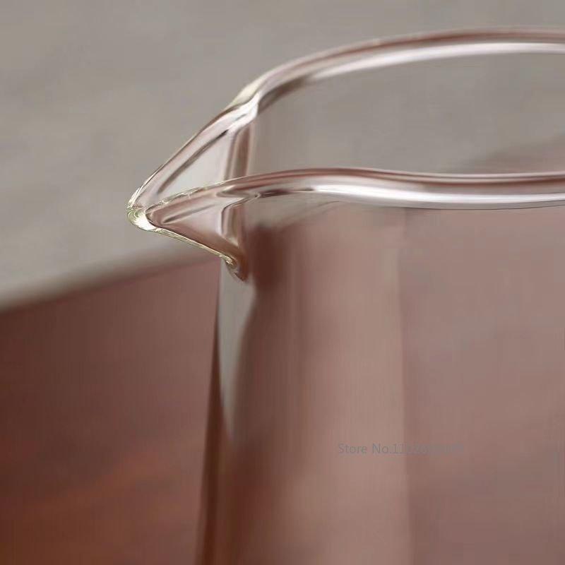 300/450/600Ml Glass Pitcher Milk  Pitcher Mini Glass Pitcher Transparent Coffee Pitcher Glass Tea Milk Pourer Glass Creamer Pot
