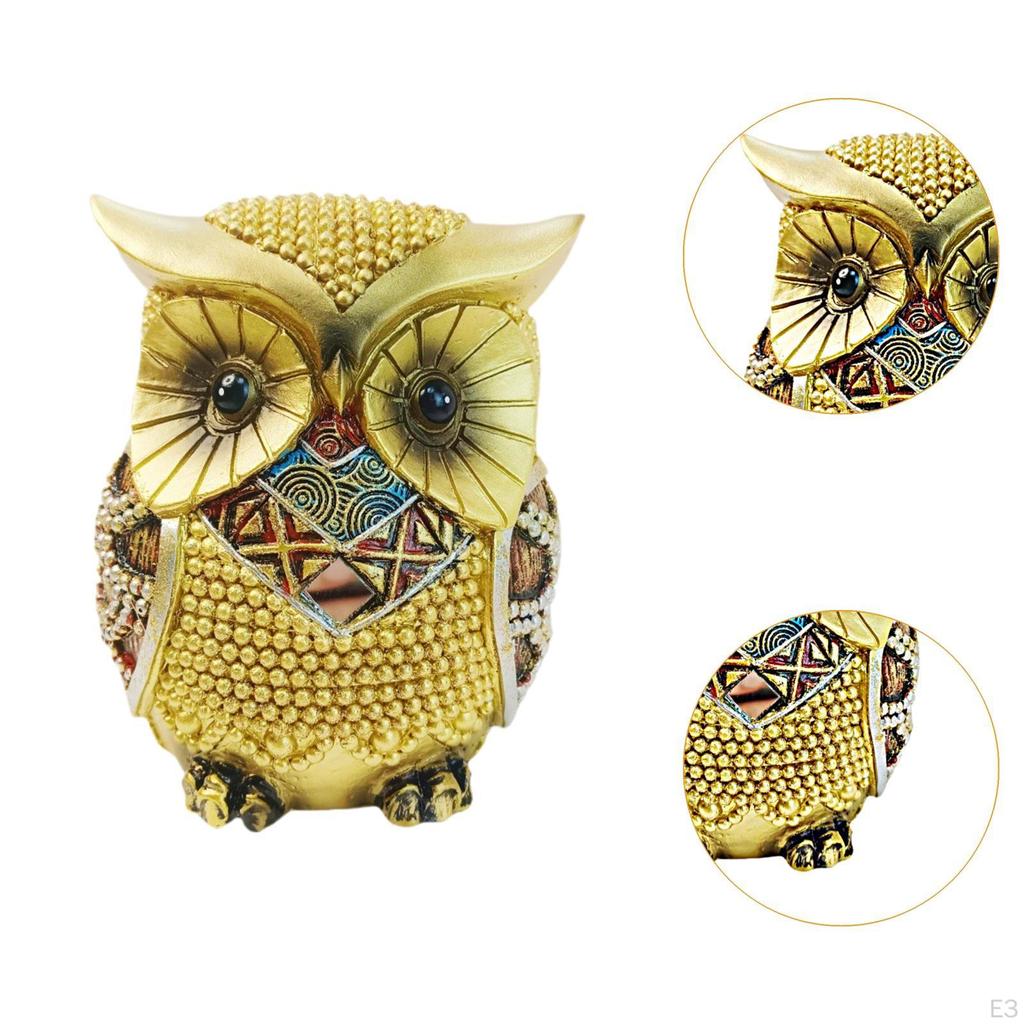 Collectible Owl Statue Miniature Figure for Desktop And Shelf Decor