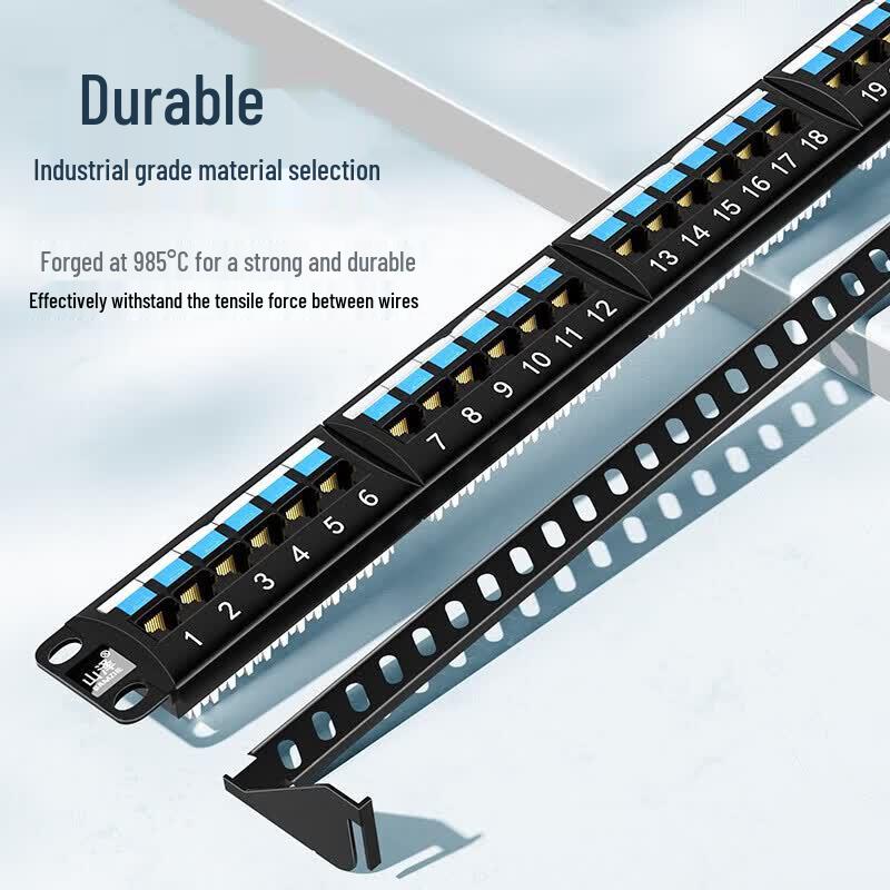 SAMZHE Cat6 24-Port Gigabit Network Patch Panel
