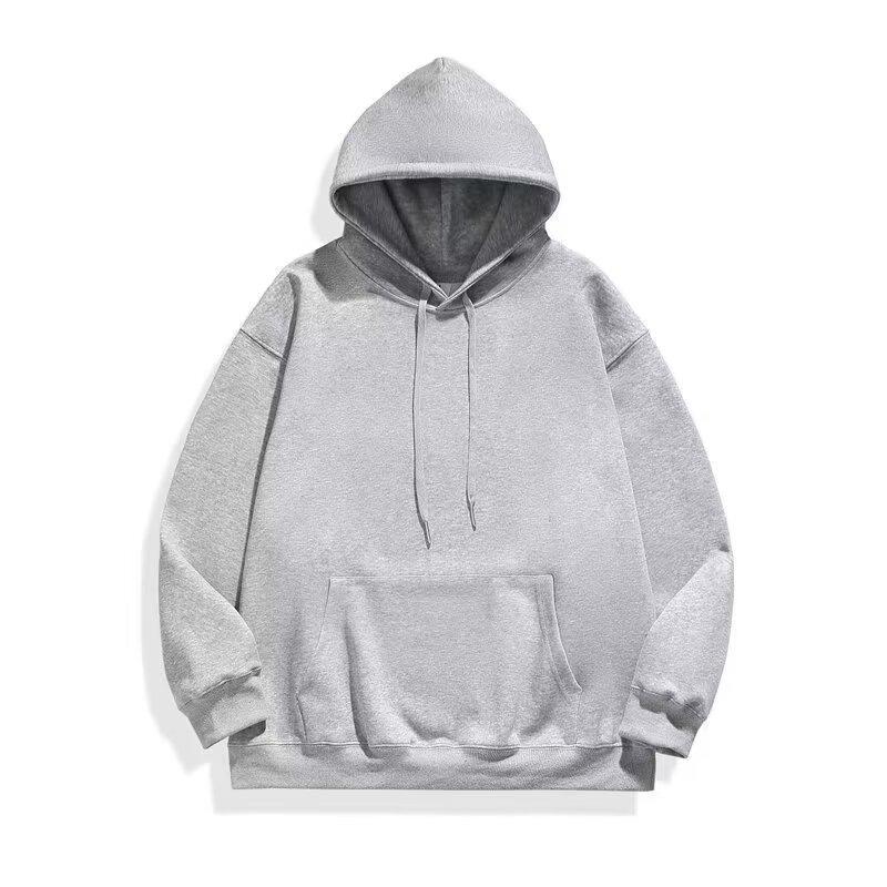 Women's 2024 Autumn/Winter Korean Style Loose Plus Velvet Hooded Sweatshirt