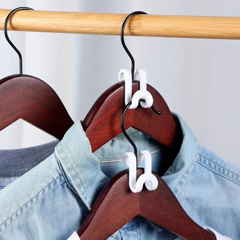 Wardrobe Hanger Hooks Organizer Connect Multifunction Cascading Plastic Bedroom Wardrobe Storage Space Saving Coat Hook,Hanger