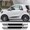 Autocollants Sport DIY pour Porte Latérale de Voiture Accessoires Auto Bandes Décoratives pour Carrosserie Film Vinyle Autocollants pour Mercedes Benz Smart Fortwo W453 W451