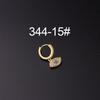 Micro-Pavé Zircon Irregular Ear Cuff Earrings