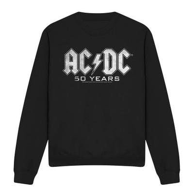 AC/DC Unisex Adult 50 Years Logo Sweatshirt