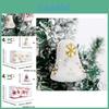 Ornements Cloche Flocon de Neige Rouge Pour Arbre de Noël Décor Festif de Vacances Lot de Quatre