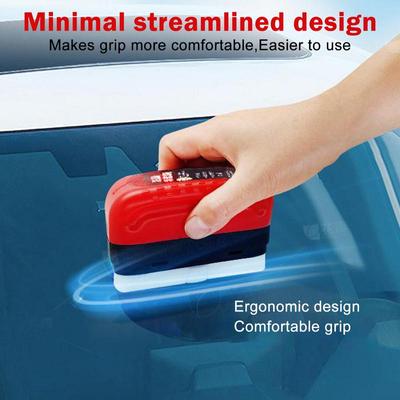 Car Glass Oil Film Cleaner Brush Automotive Glass Cleaning Brush Windshield Oil Film Cleaner Brush Glass Polishing Tool 120ml