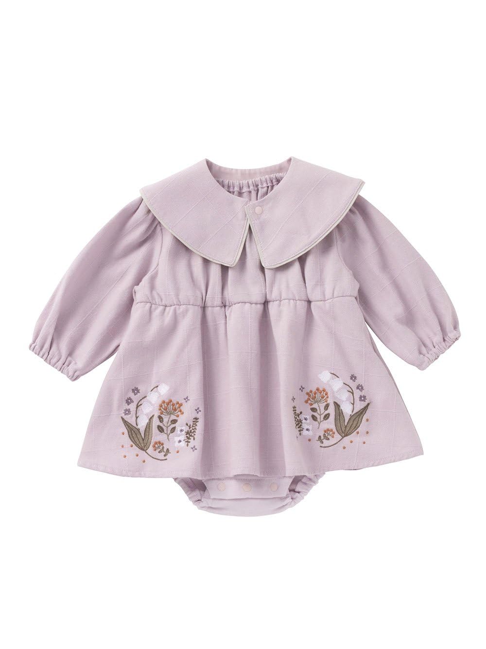 

Детский нагрудник Lily of the Embroidered Long One Piece Lavender [Seraph] Одежда, для девочек, в комплекте, Valley, комбинезон, с рукавами, 100% хлопок, стиль, 70% лавандовый