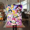 Japanischer Anime niedliches Cartoon-Thema Sailor Moon Tsukino Usagi Decke geeignet für Heimbetten, Sofabezüge, Büro-Nickerchen, Outdoor-Warme Decken O15