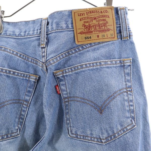 Levi's 90s 554-0328 Straight Denim Pants W28 Jeans Men's Used