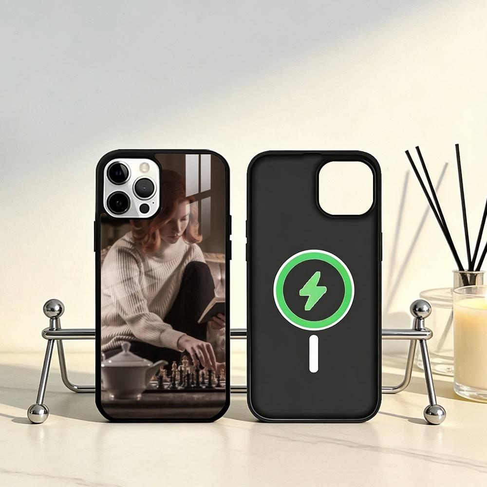 Novel The Q-Queens G-Gambit Phone Case For iPhone17,16,15,14,13,12,11 Plus,Pro Max Magnetic For Magsafe Wireless Charging