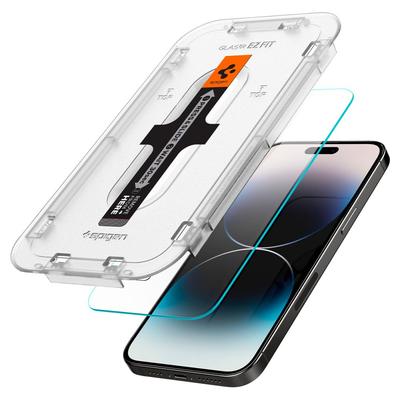Härdat Glas Spigen Glas.tr Ez Fit 2-pack iPhone 14 Pro Transparent