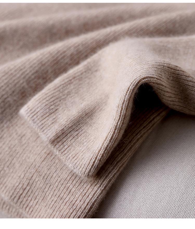 Autumn & Winter Slim-Fit Women's Ribbed Pullover Sweater - Half-High Collar, Casual & Versatile Fashion Base Layer