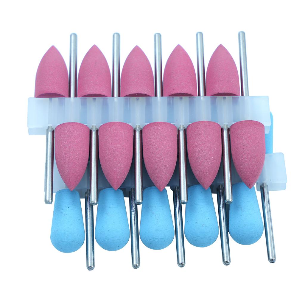 10Pcs/Lot 2.35mm Dental Silicone Rubber Polishers Burs Grinding Heads HP Shank Drill Rotary Teeth Whitening Dentist Tool