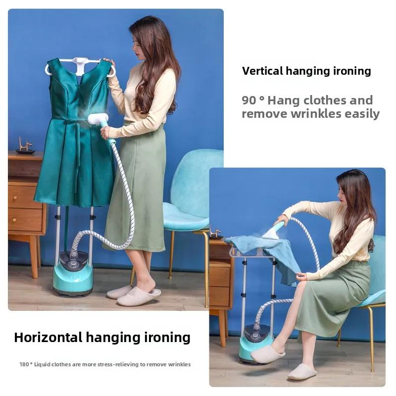 EU Handheld Doppelstange Zuhause Kleiderdampfer Ausrüstung Stehendes Dampfbügeleisen Vertikal Schnellheizend Kleidungstrockner Bügelmaschine